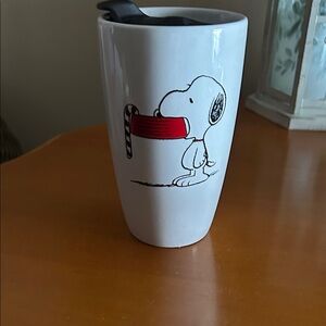 White Mug with Snoopy Design